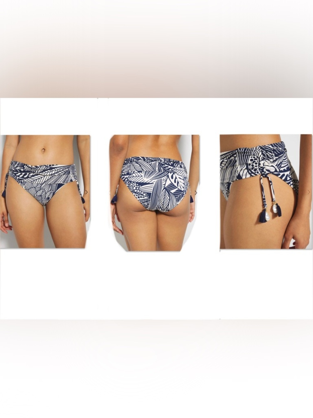 Bleu Rod Beattie Bali Breeze Shirred Hipster Bottom Side 12